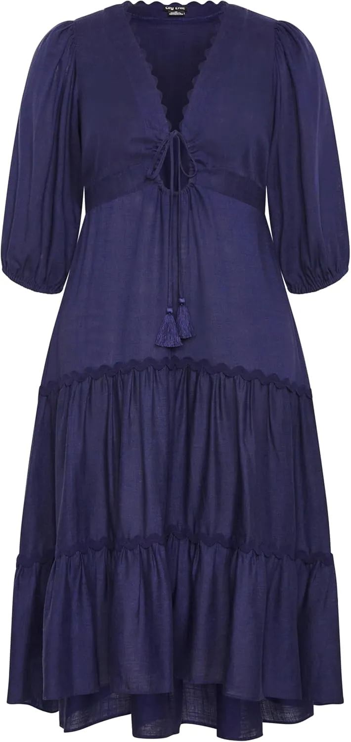 City Chic Women's Apparel Women's Plus Size Cabana Dress