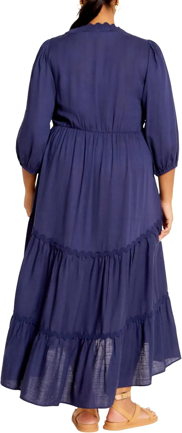 City Chic Women's Apparel Women's Plus Size Cabana Dress