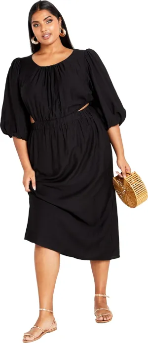 City Chic Women's Plus Size Harriet Dress, Black, 20