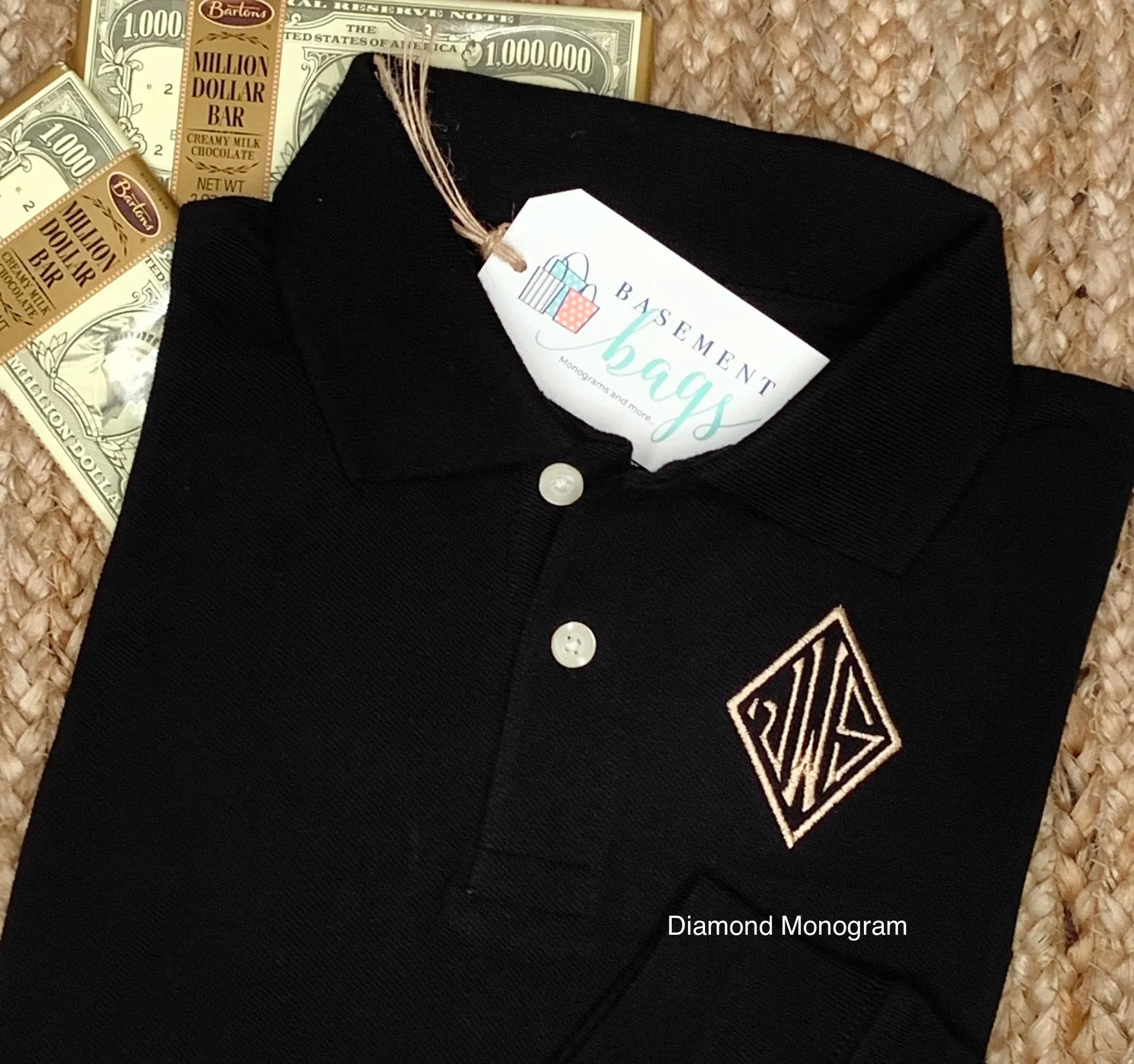 Classic Monogrammed Polo