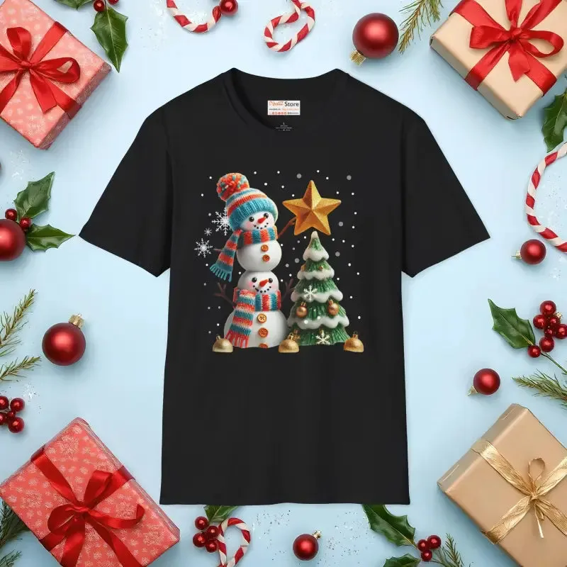 Cozy Snowman Tee for Chic Winter Vibes