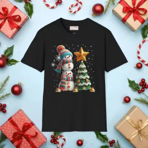 Cozy Snowman Tee for Chic Winter Vibes