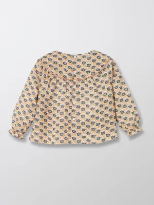 Cyrillus - Blouse Jamini - Beige Clair Imprime - Bébé