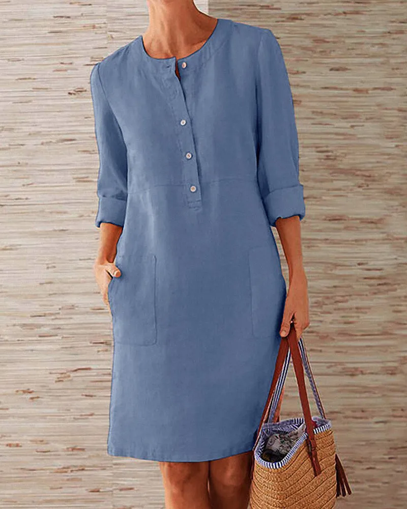 Daphne™  Elegant Plain Dress