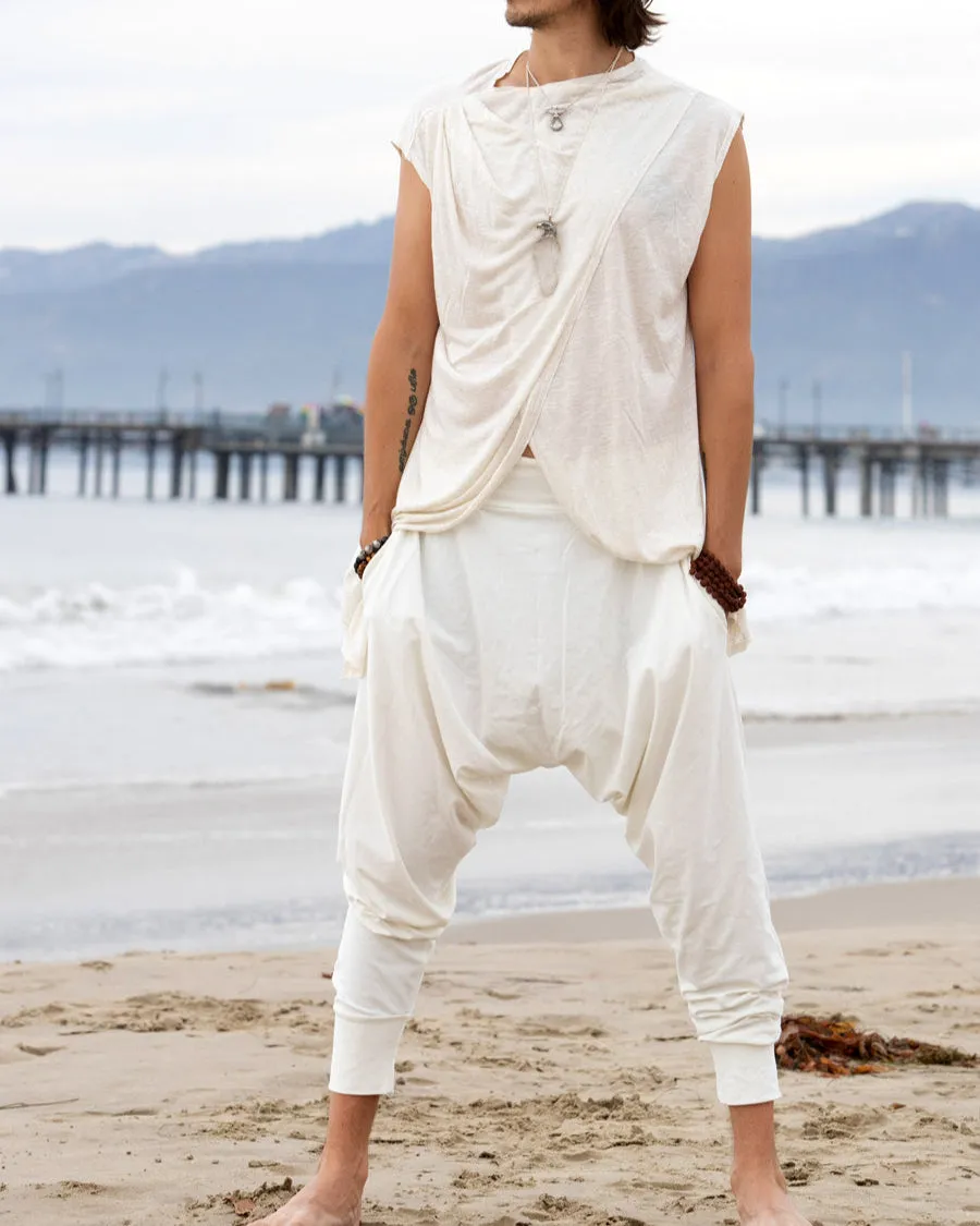 Deep Stretch White Pants | Him