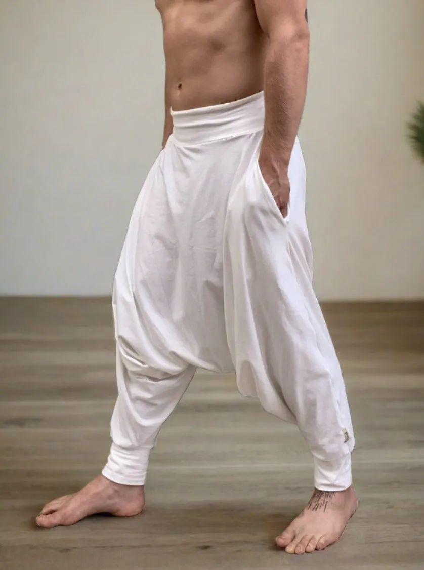 Deep Stretch White Pants | Him