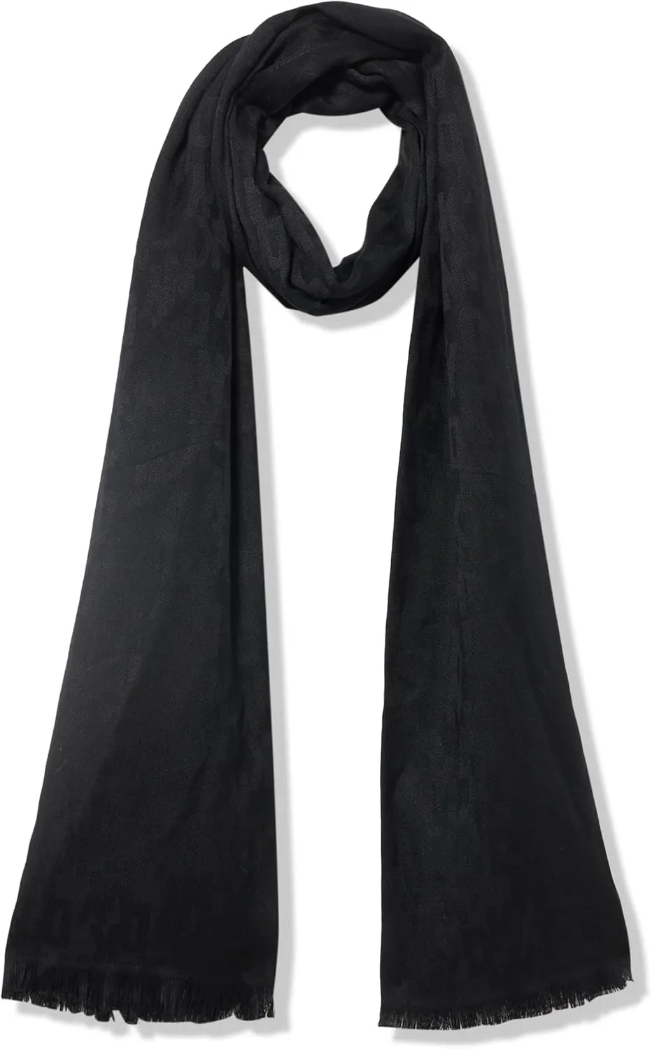 DKNY womens Oversized Eyelash Fringe Scarf