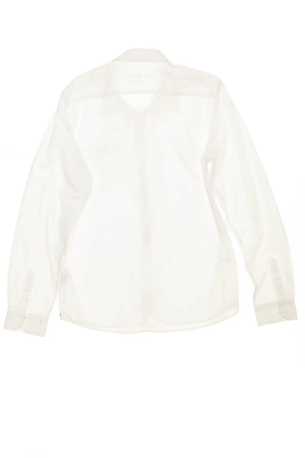 Escales - White Long Sleeve Button Up Blouse - L