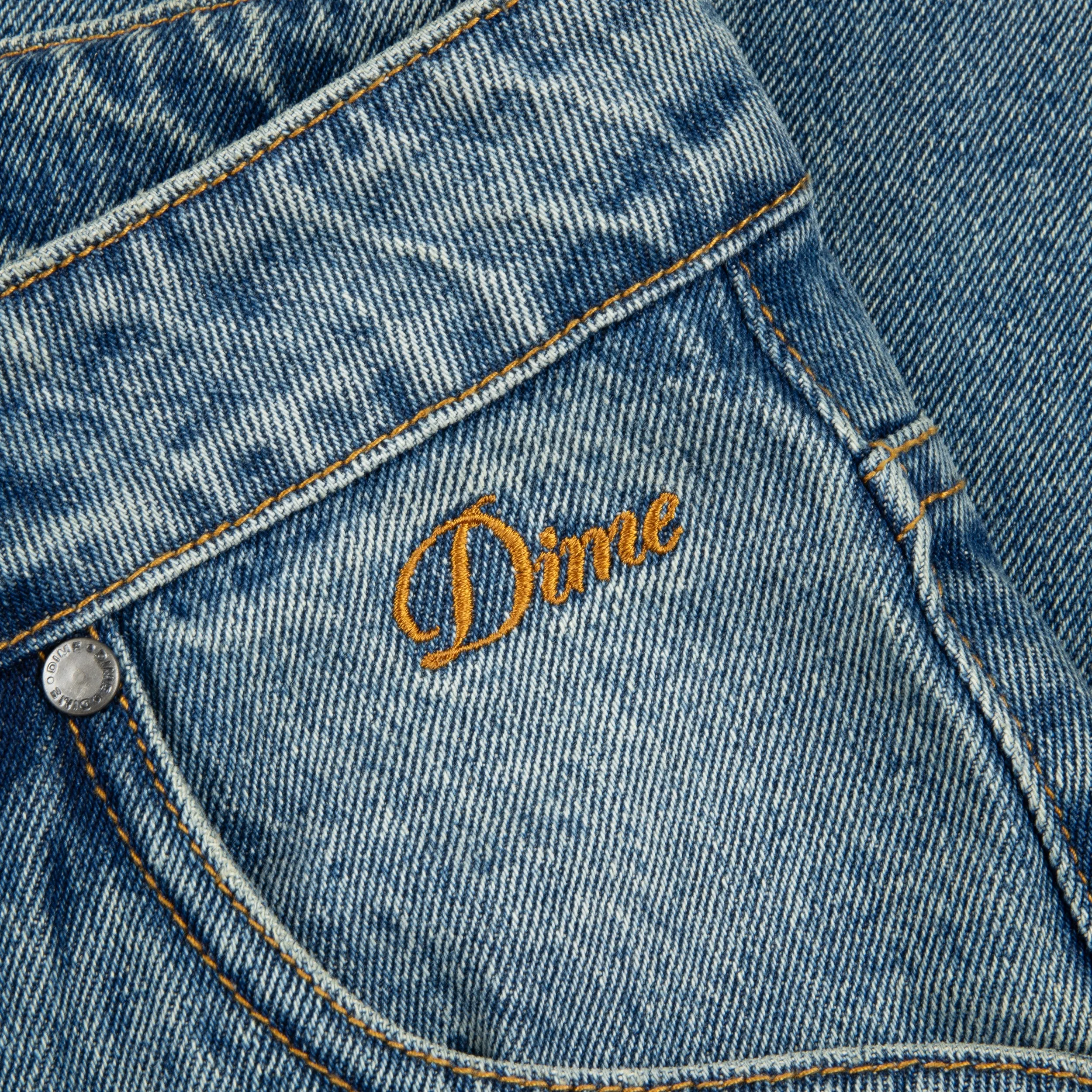 Fall Classic Relaxed Denim Pants - Sandblasted Indigo