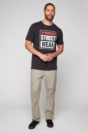 GELFAND - Loose Fit Cargo Pant with Adjustable Hems - Light Olive Ripstop