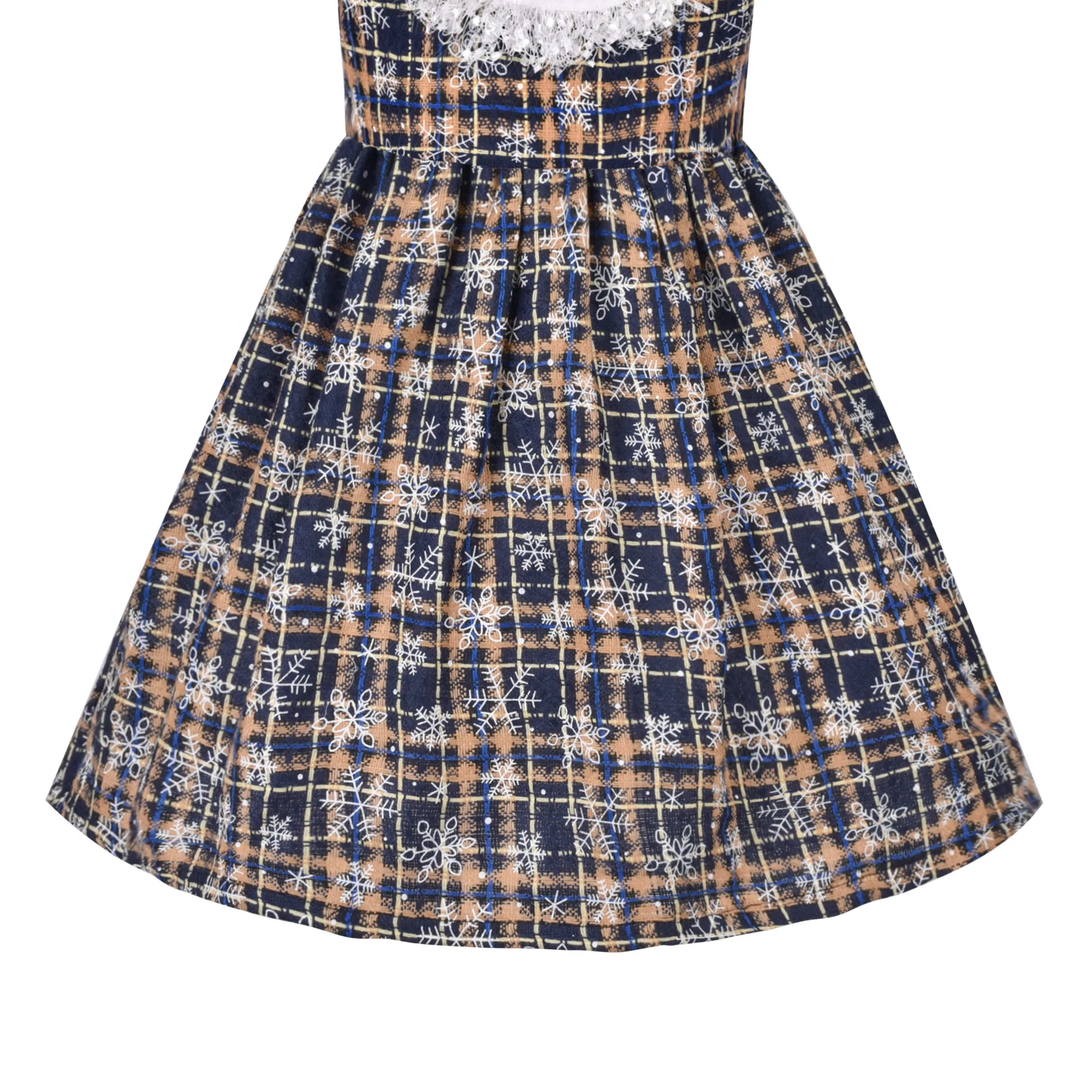 Girls Dress Pearl Pocket Vintage Elegant Xmas Long Sleeve Size 6-12 Years