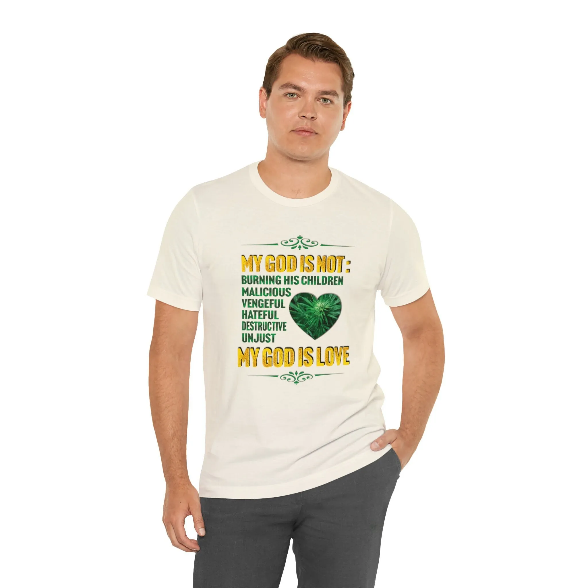 God is Love T-shirt | The creator of earth Loving father Streetwear Apparel Graphic Design Peace T-shirt