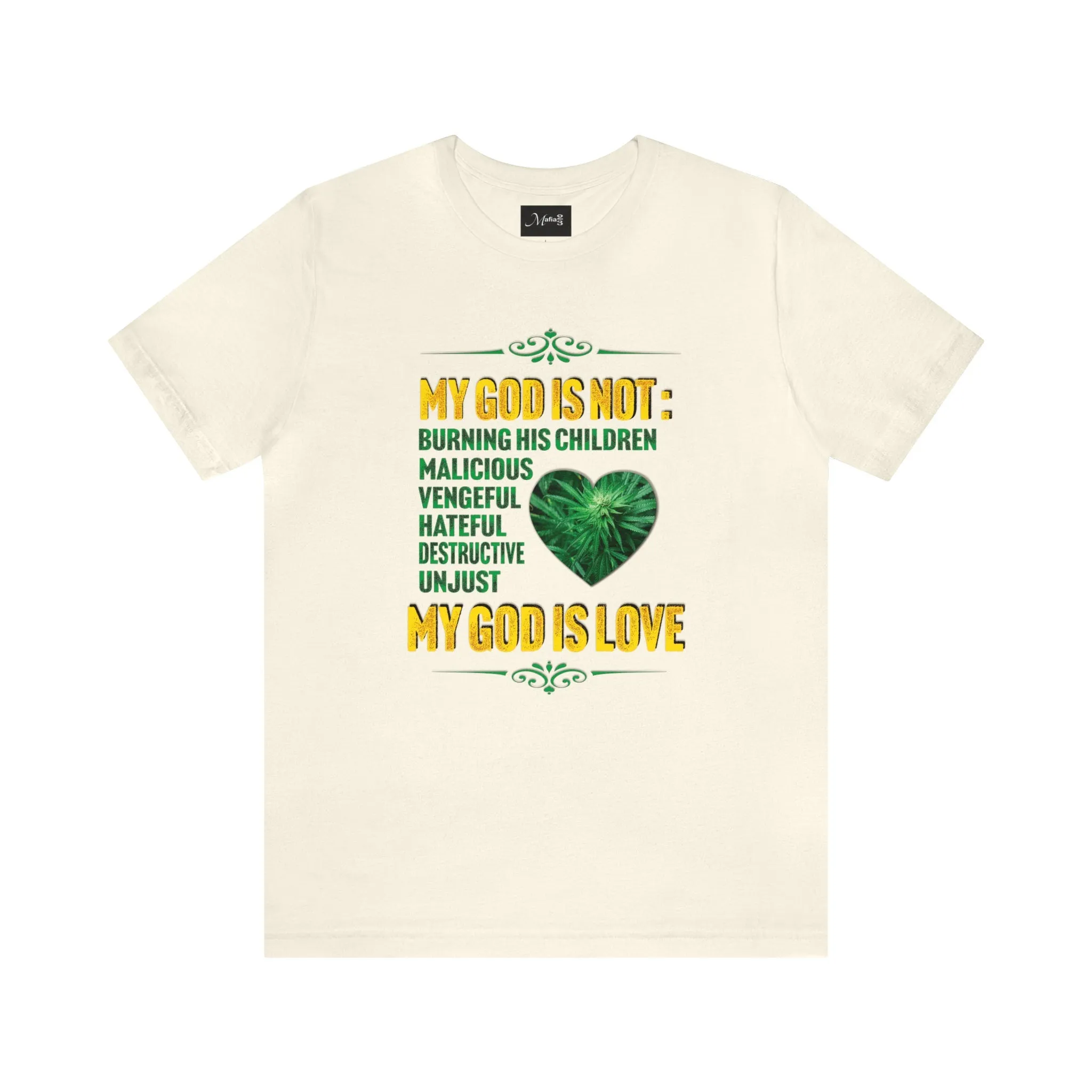 God is Love T-shirt | The creator of earth Loving father Streetwear Apparel Graphic Design Peace T-shirt