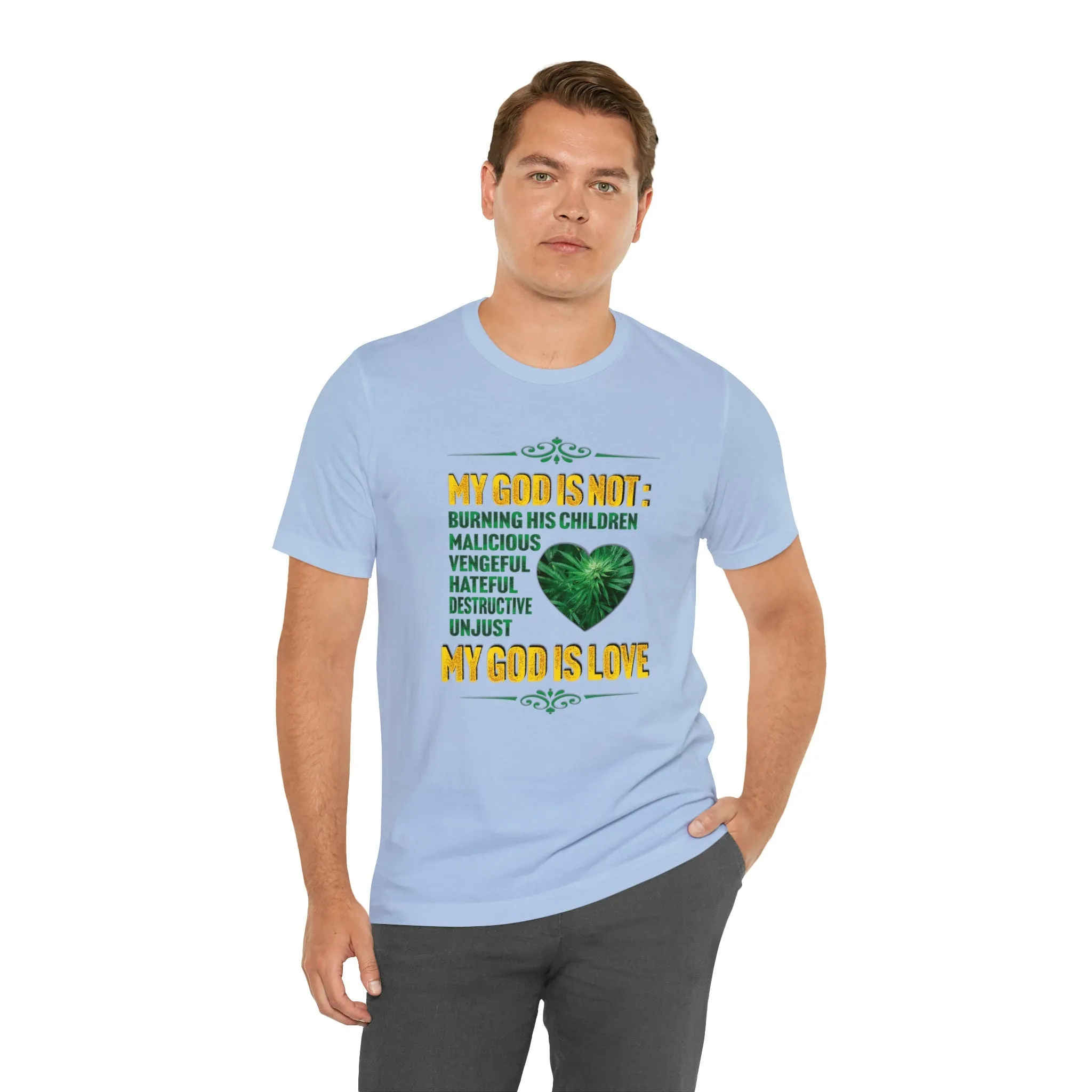 God is Love T-shirt | The creator of earth Loving father Streetwear Apparel Graphic Design Peace T-shirt