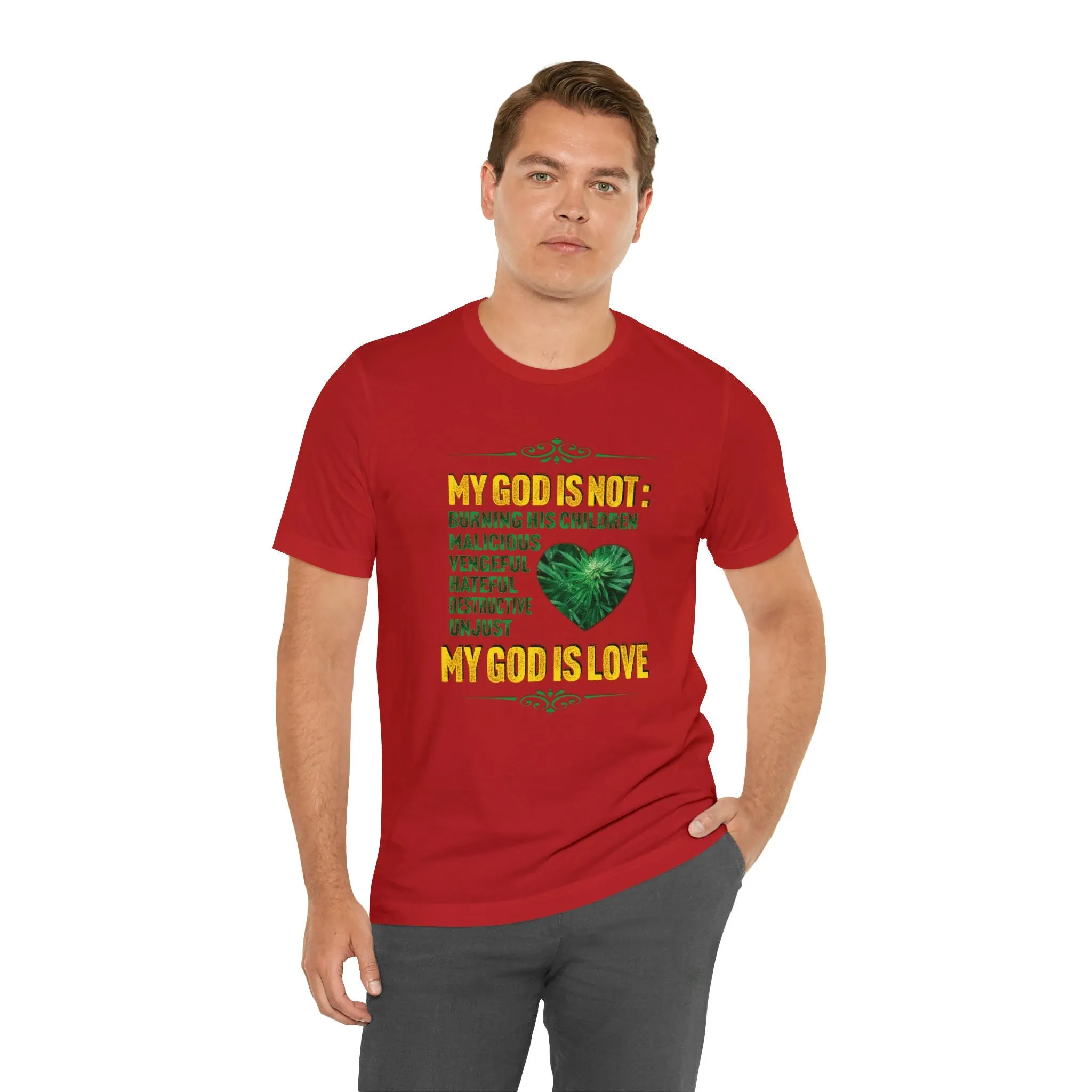 God is Love T-shirt | The creator of earth Loving father Streetwear Apparel Graphic Design Peace T-shirt