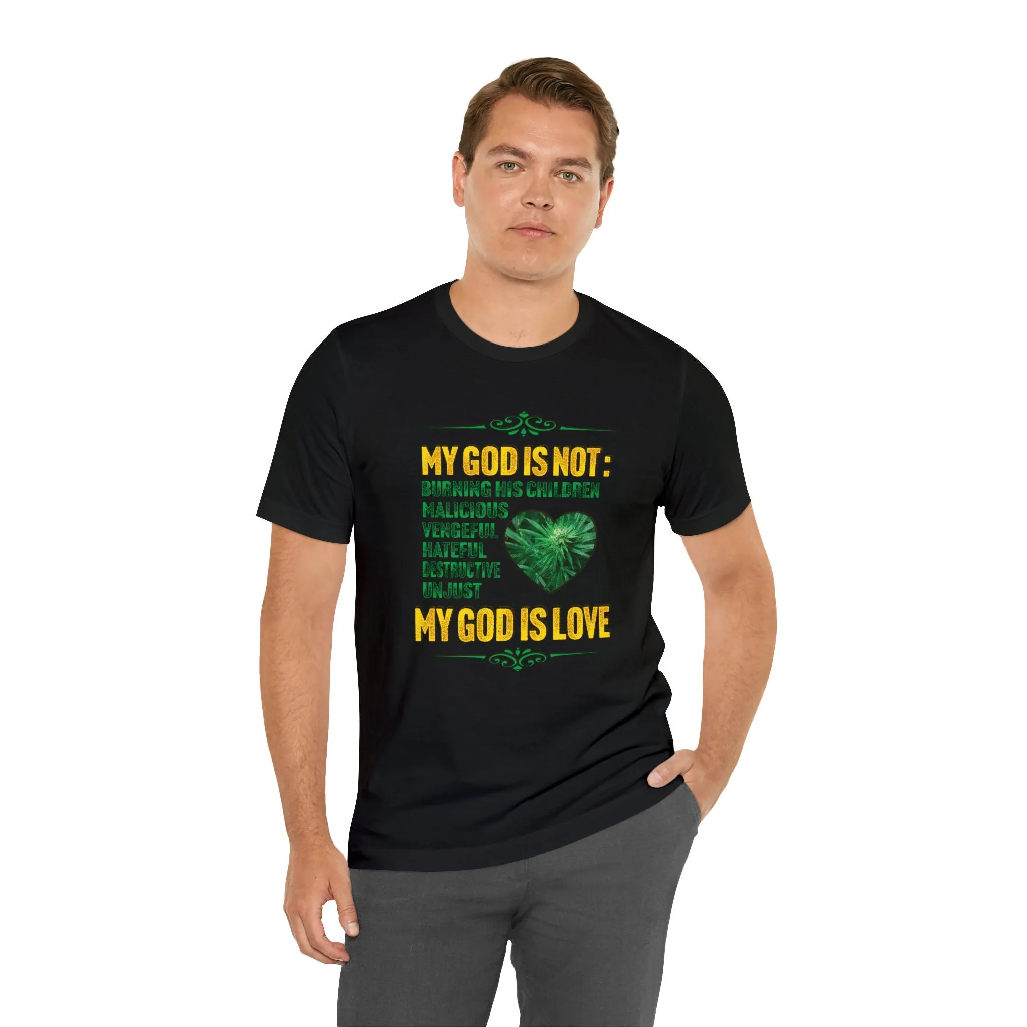 God is Love T-shirt | The creator of earth Loving father Streetwear Apparel Graphic Design Peace T-shirt