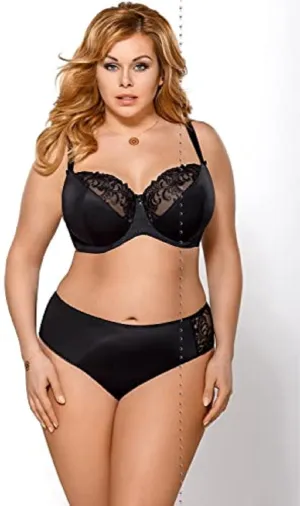 Gorsenia K496 Women's Paradise Lace Non-Padded Underwired Full Cup Bra
