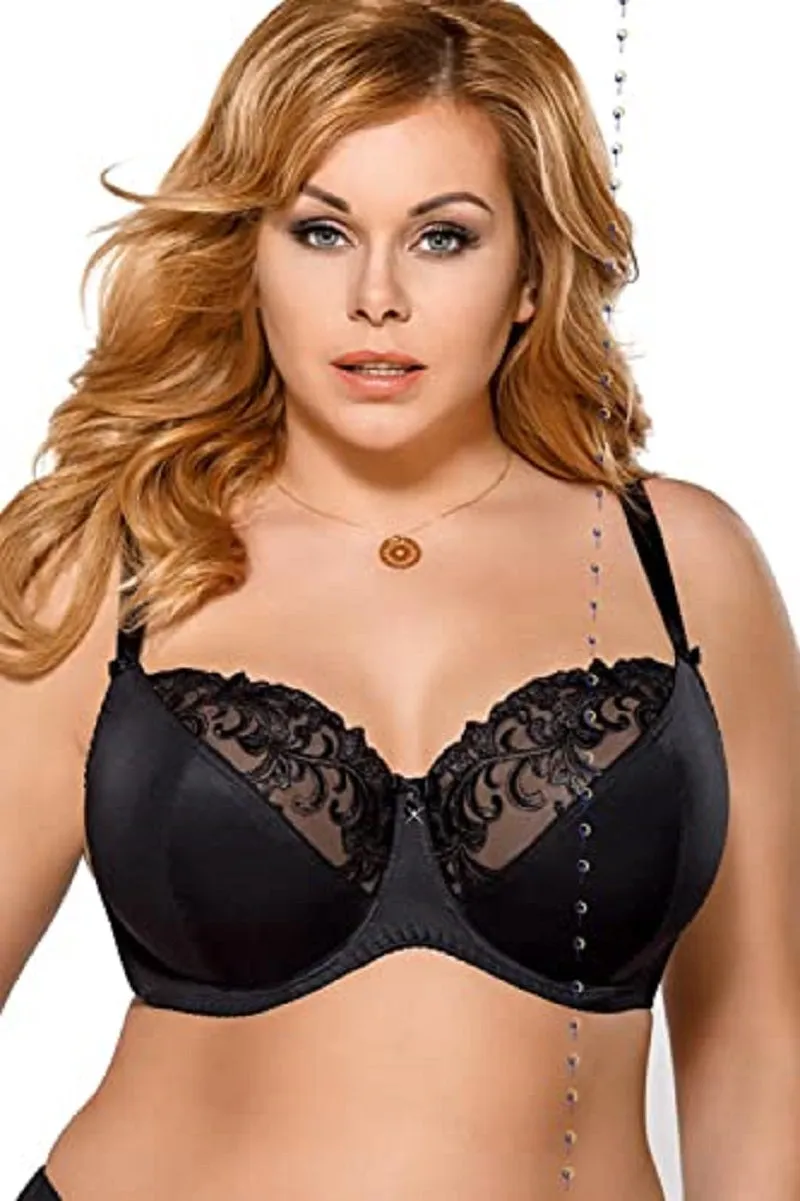 Gorsenia K496 Women's Paradise Lace Non-Padded Underwired Full Cup Bra