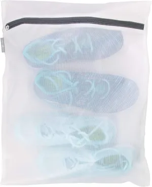 iDesign Mesh Laundry Bag Built in Zipper for Delicates, 16" x 0.5" x 20", Large