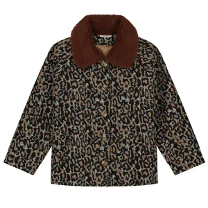 Jacket Happy Leopard Lustrous Blue