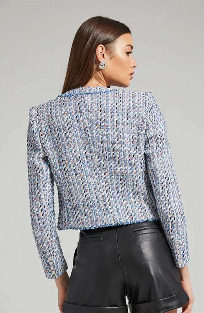 Kristen Tweed Blazer in Pinkand Light Blue