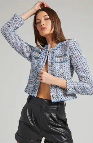 Kristen Tweed Blazer in Pinkand Light Blue