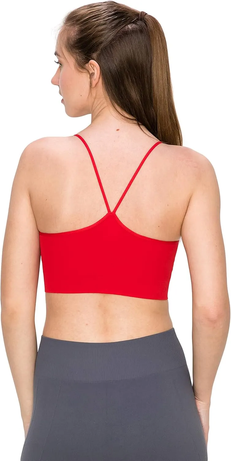 Kurve Women's Shelf Bras Padded Cami with Removable Pads, UPF 50  (Made in USA)
