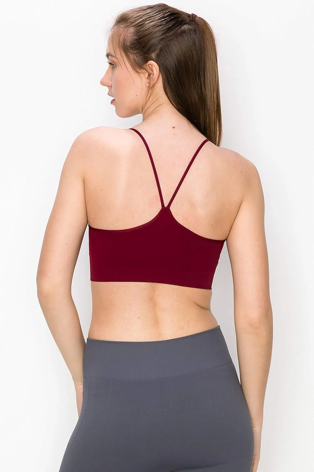 Kurve Women's Shelf Bras Padded Cami with Removable Pads, UPF 50  (Made in USA)