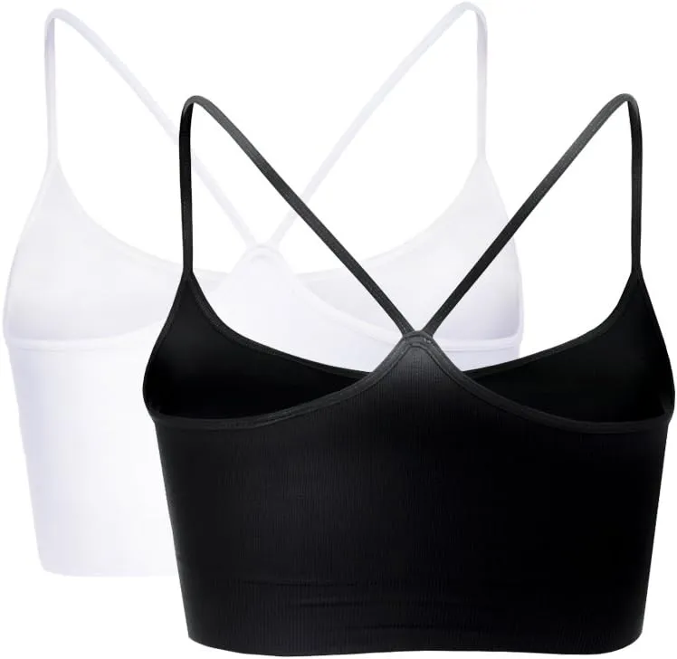 Kurve Women's Shelf Bras Padded Cami with Removable Pads, UPF 50  (Made in USA)