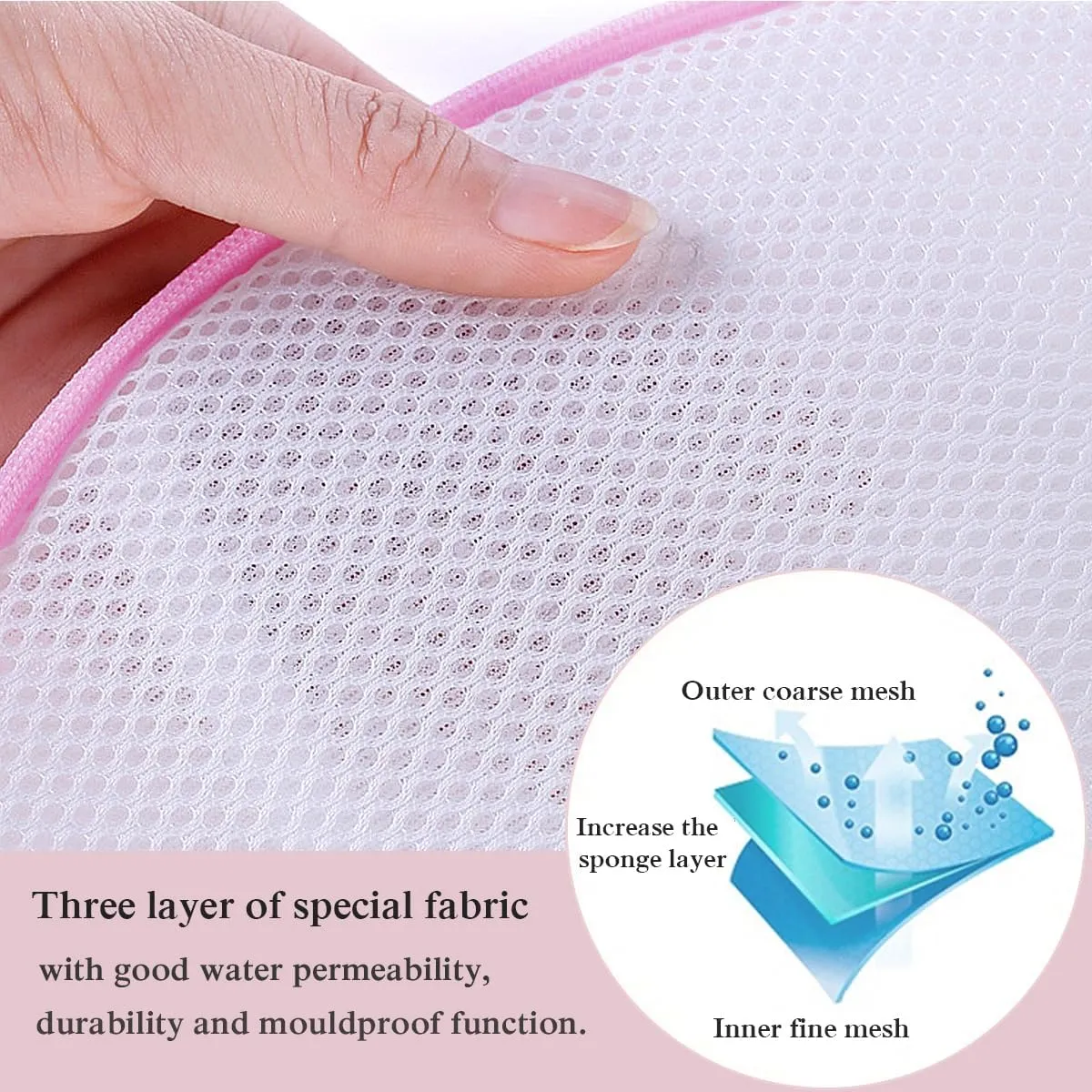 Large Bra Washing Bags for Laundry, 2 Pack Bra Laundry Bags for Washing Machine, Lingerie Bag for Washing Delicates Underwear Brassiere, Bra Washer Protector for Laundry