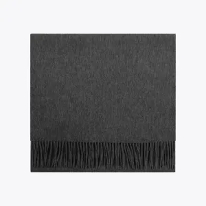 Les Deux Wool Scarf (Charcoal Melange)