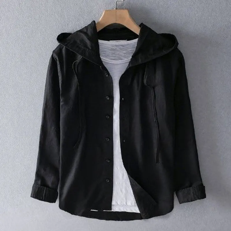 Marlow Striped Hooded Shirt