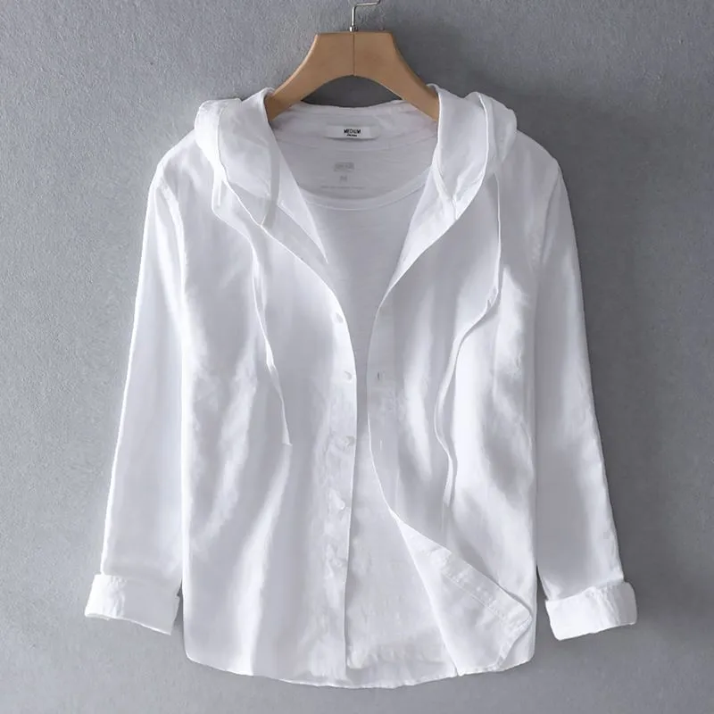 Marlow Striped Hooded Shirt