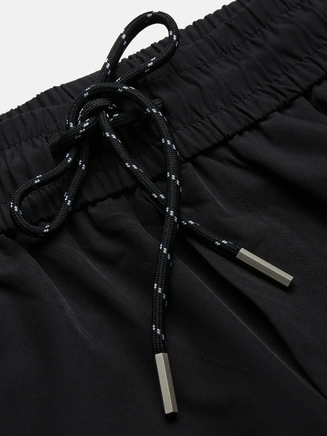 Men Black Straight Fit Relaxed Fit Trousers