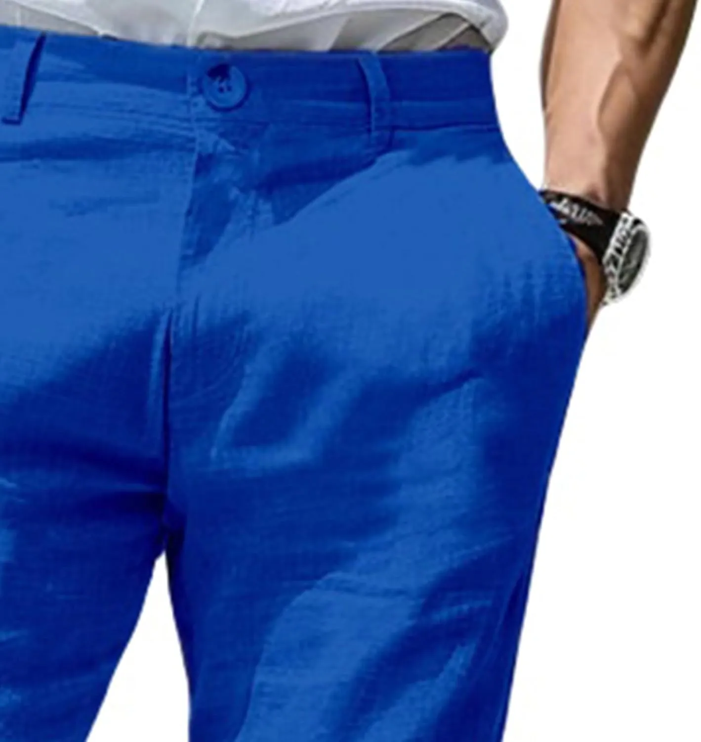 Mens Casual Dress Pants Slim Fit Stretch Flat Front Tapered Dress Pants Business Comfortable Stylish Golf Suit Pants