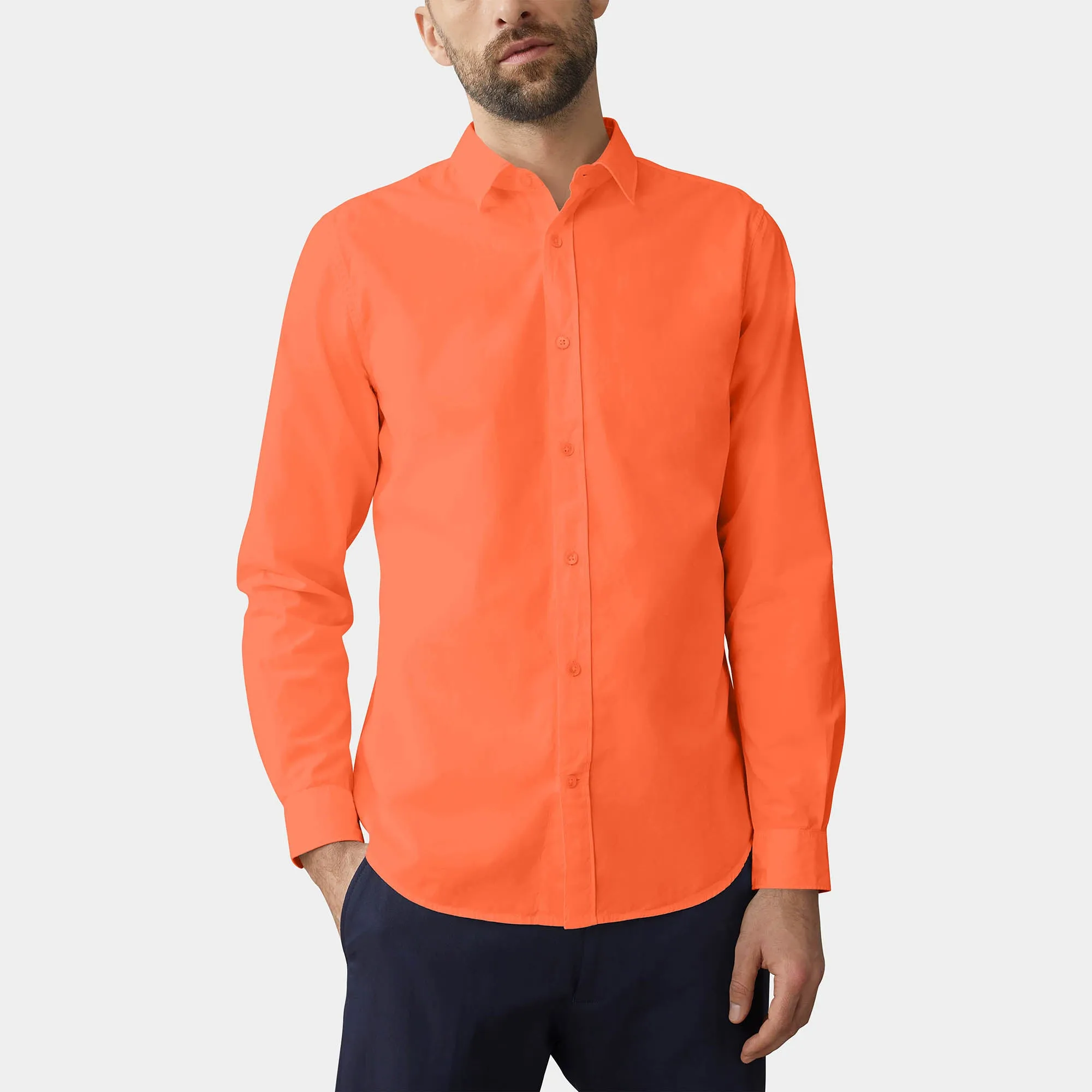 Men's Classic Dress Shirts Long Sleeve