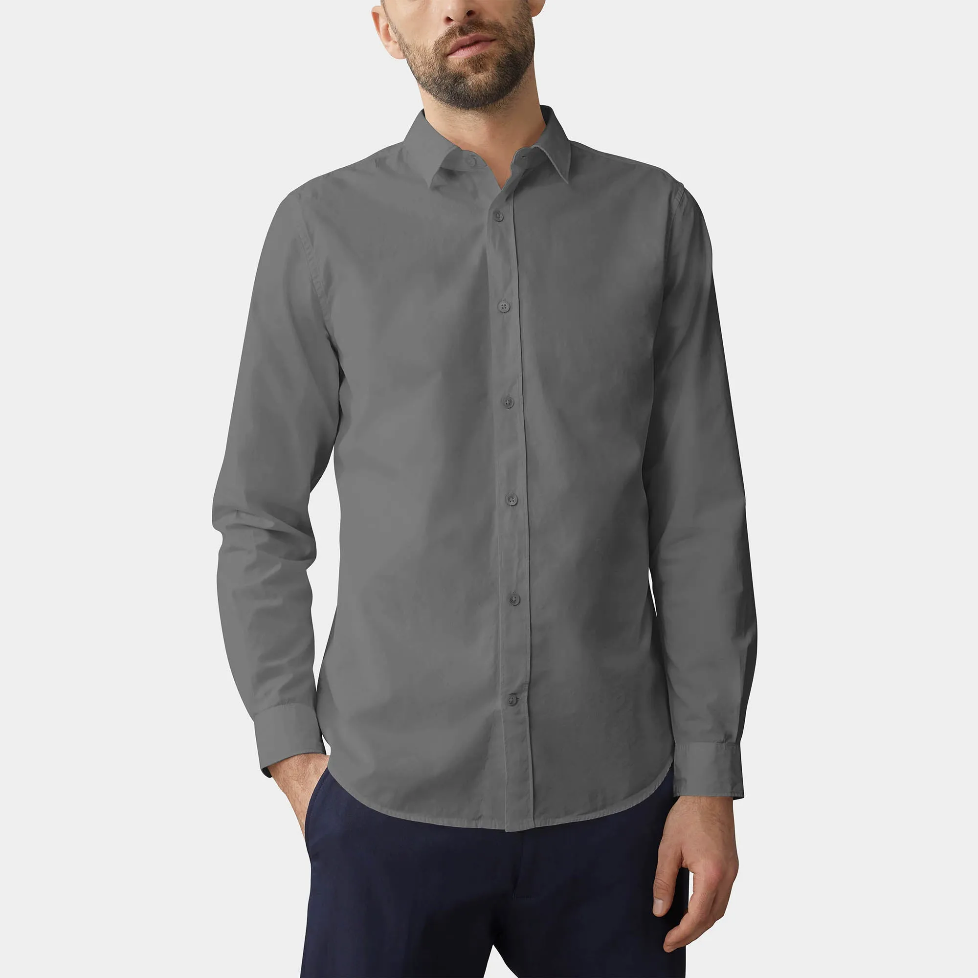 Men's Classic Dress Shirts Long Sleeve