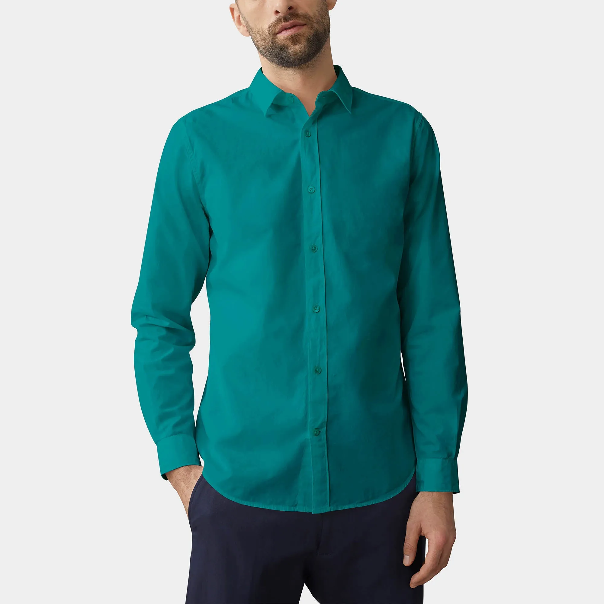 Men's Classic Dress Shirts Long Sleeve