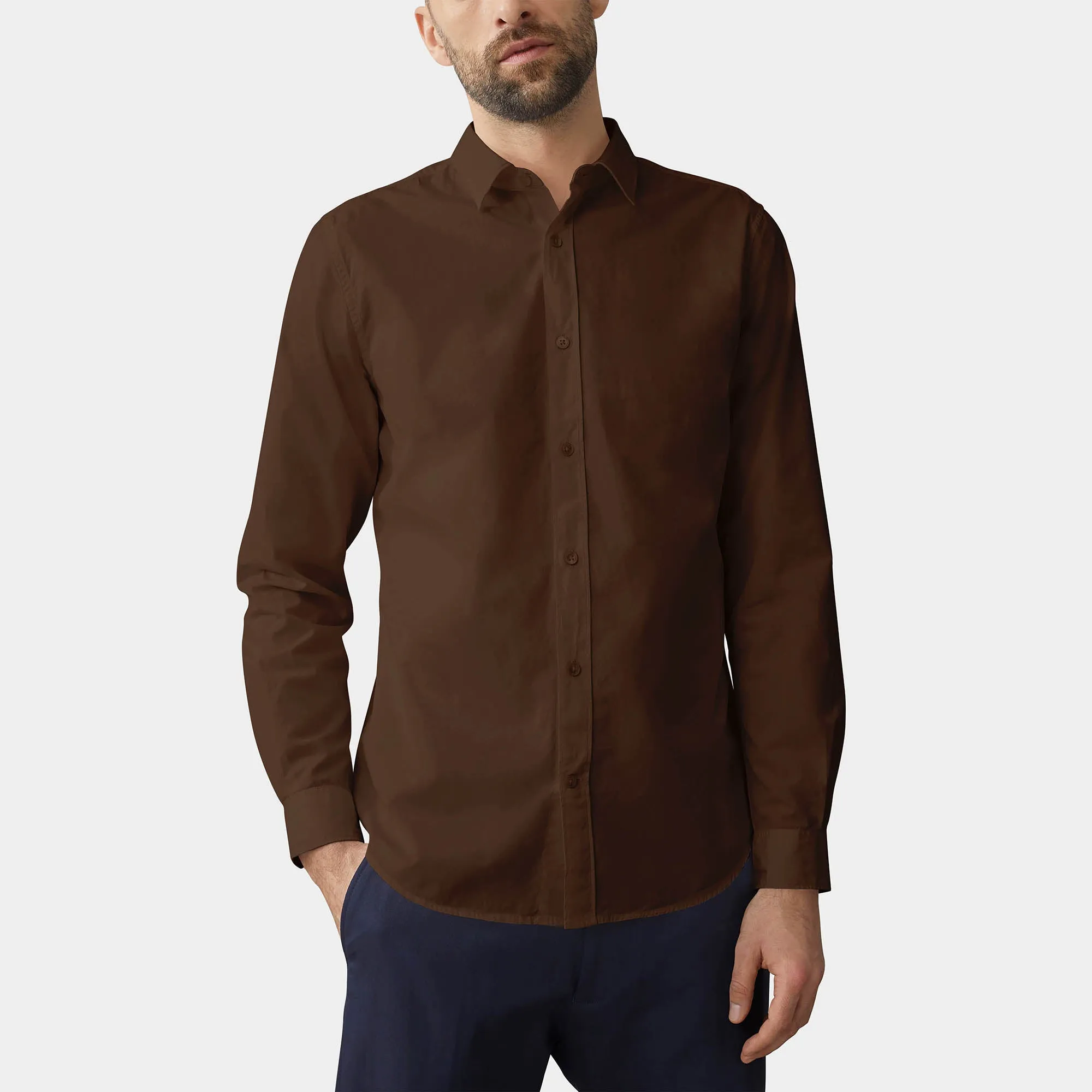 Men's Classic Dress Shirts Long Sleeve