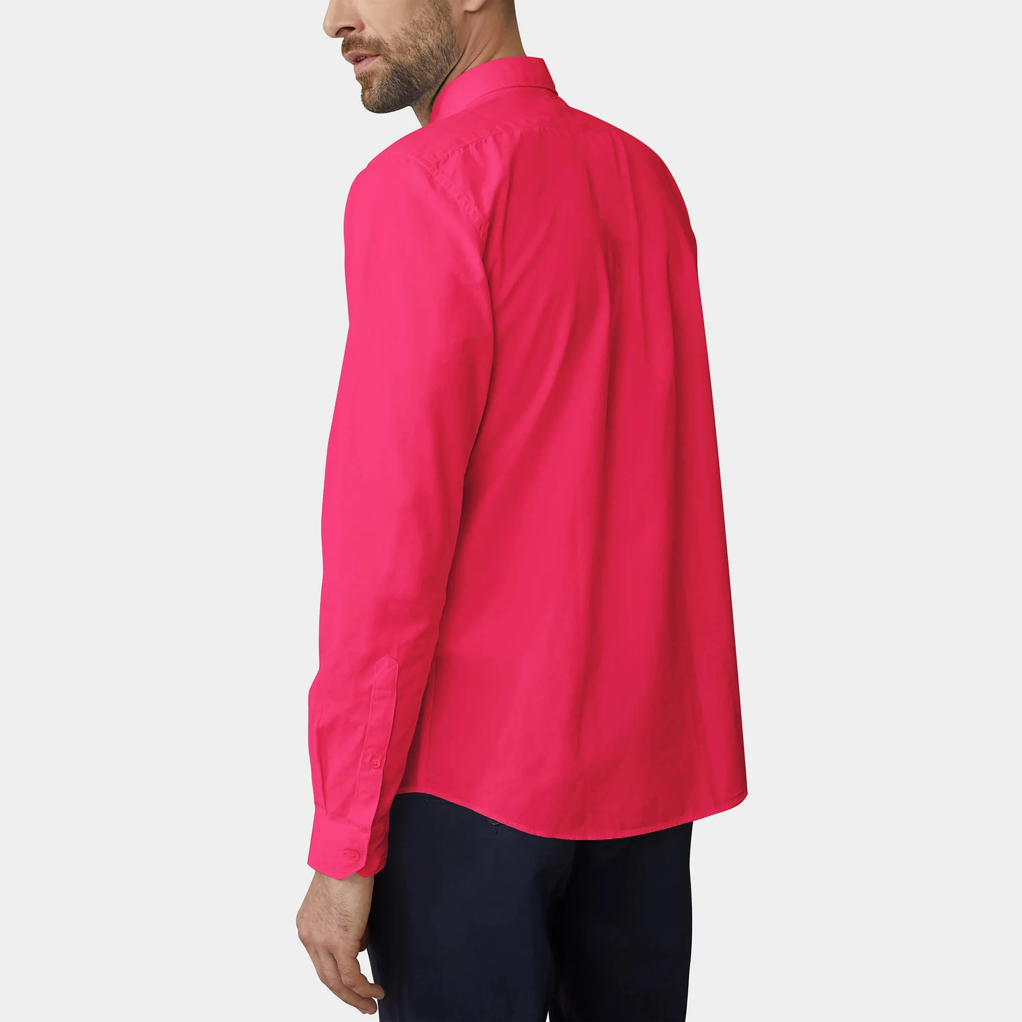 Men's Classic Dress Shirts Long Sleeve