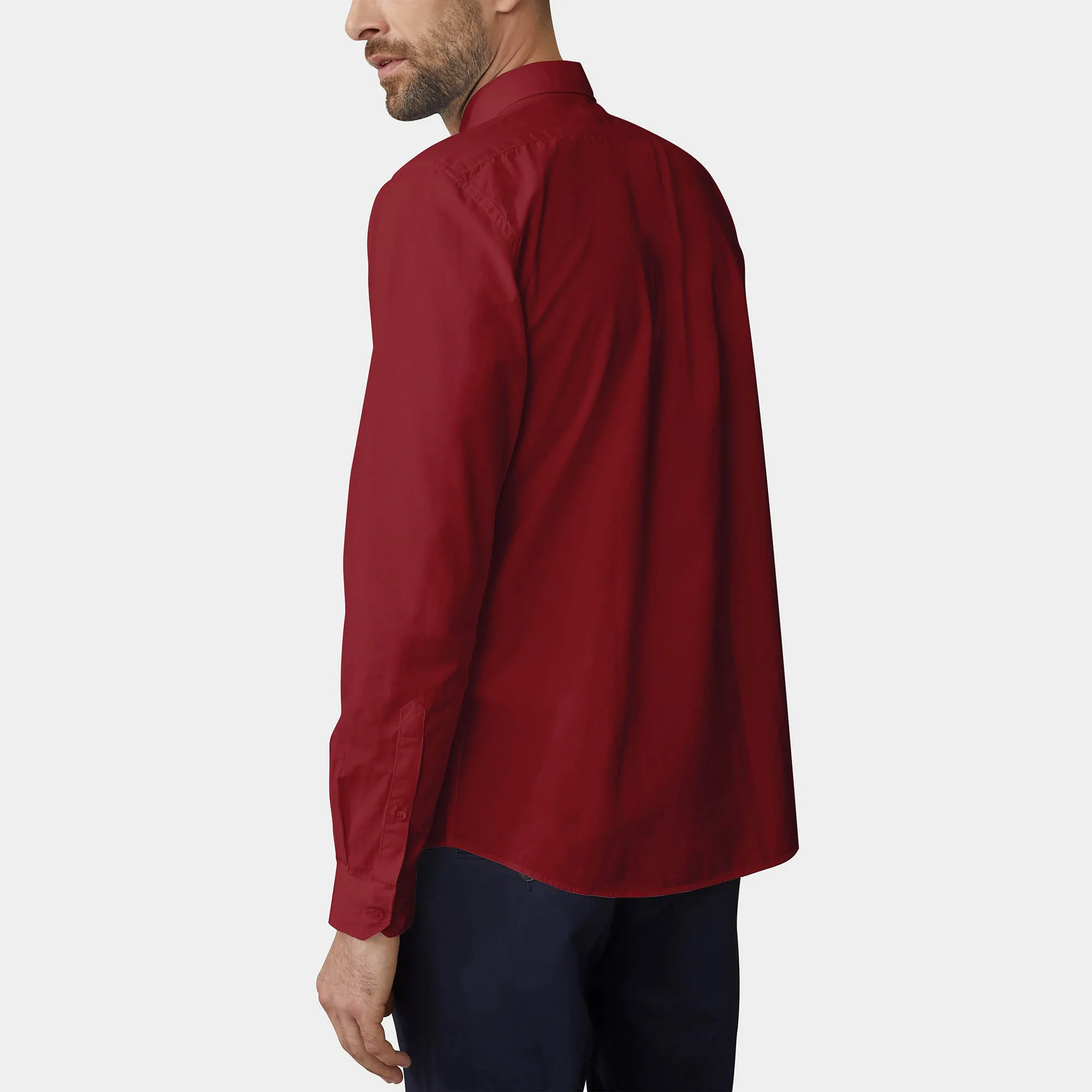 Men's Classic Dress Shirts Long Sleeve
