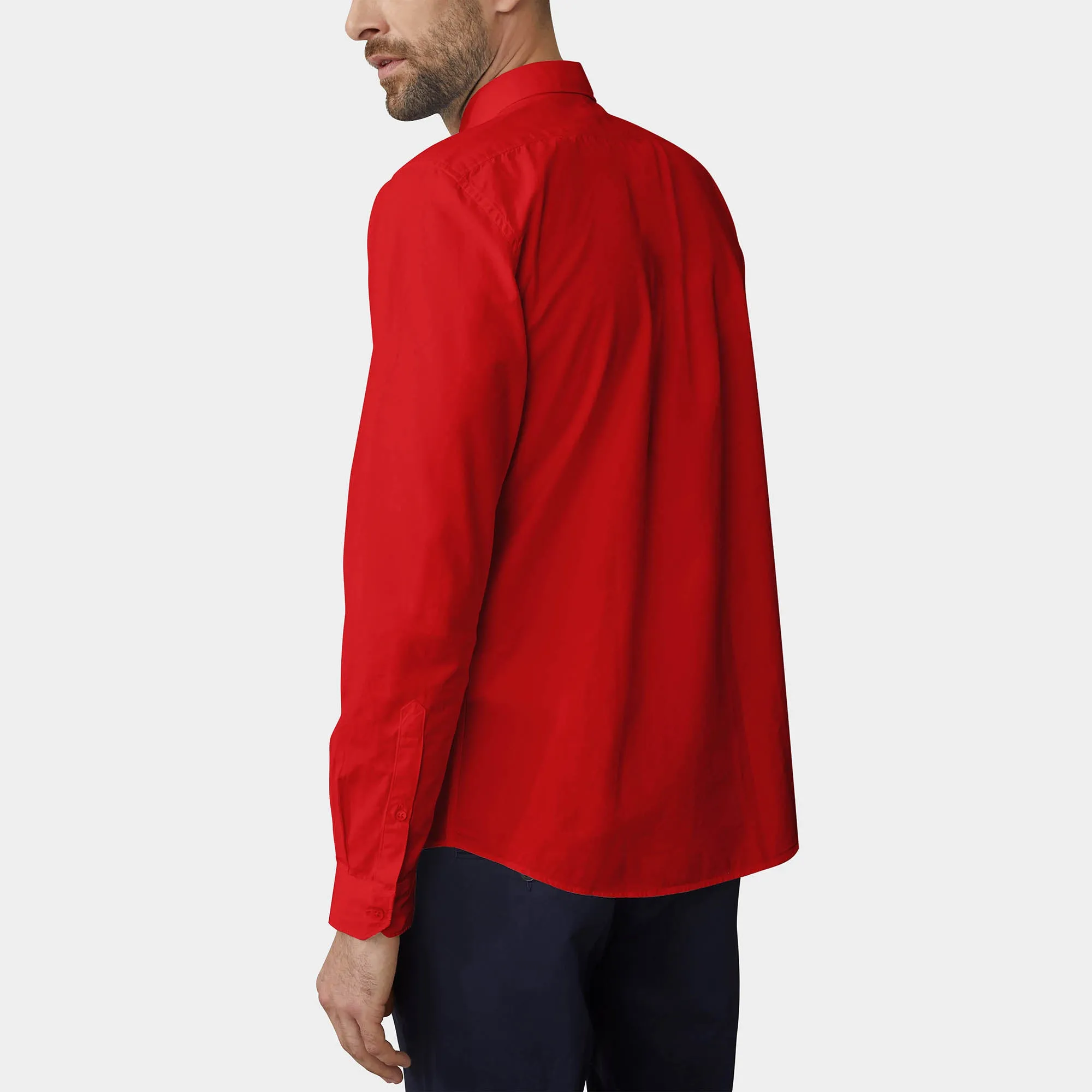 Men's Classic Dress Shirts Long Sleeve