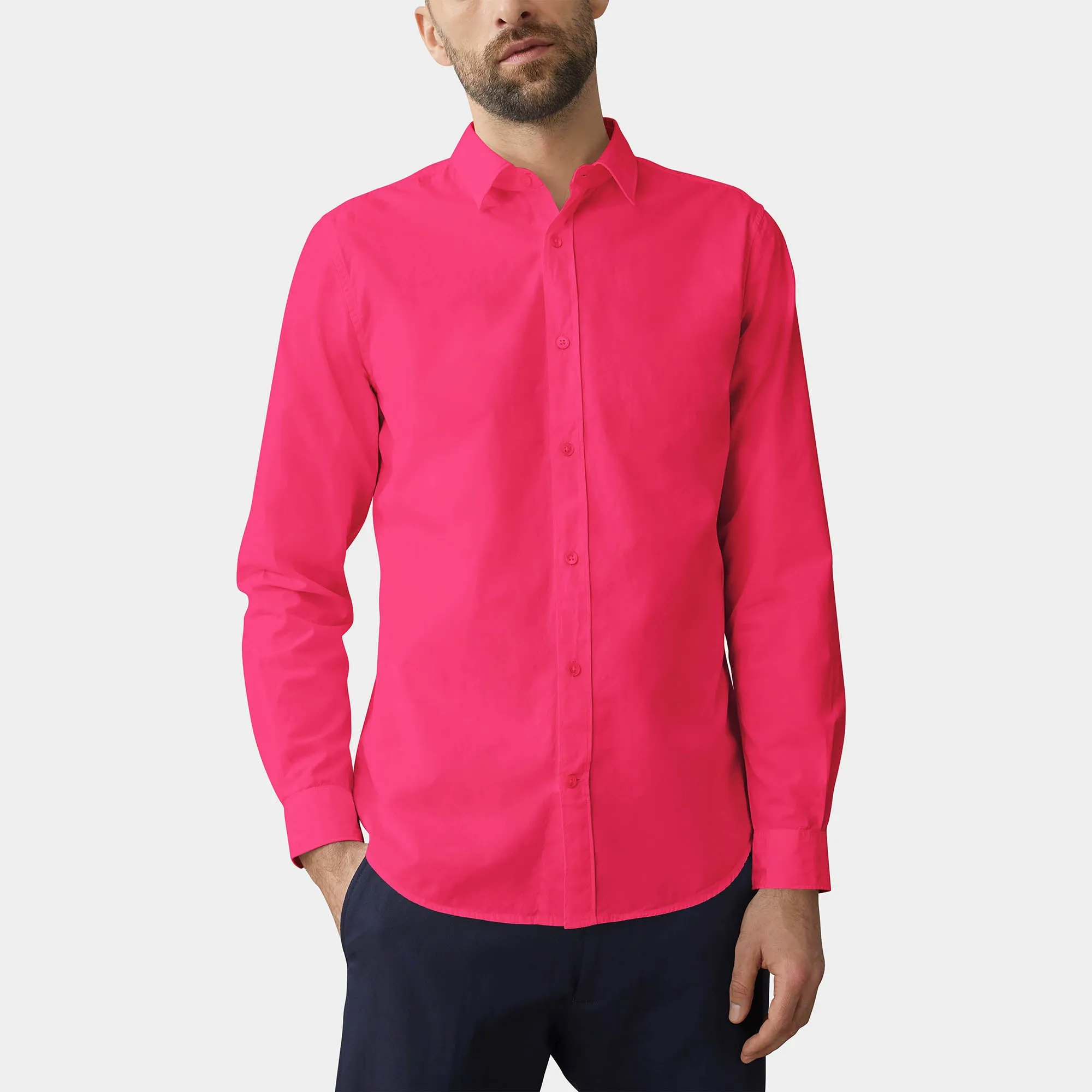 Men's Classic Dress Shirts Long Sleeve