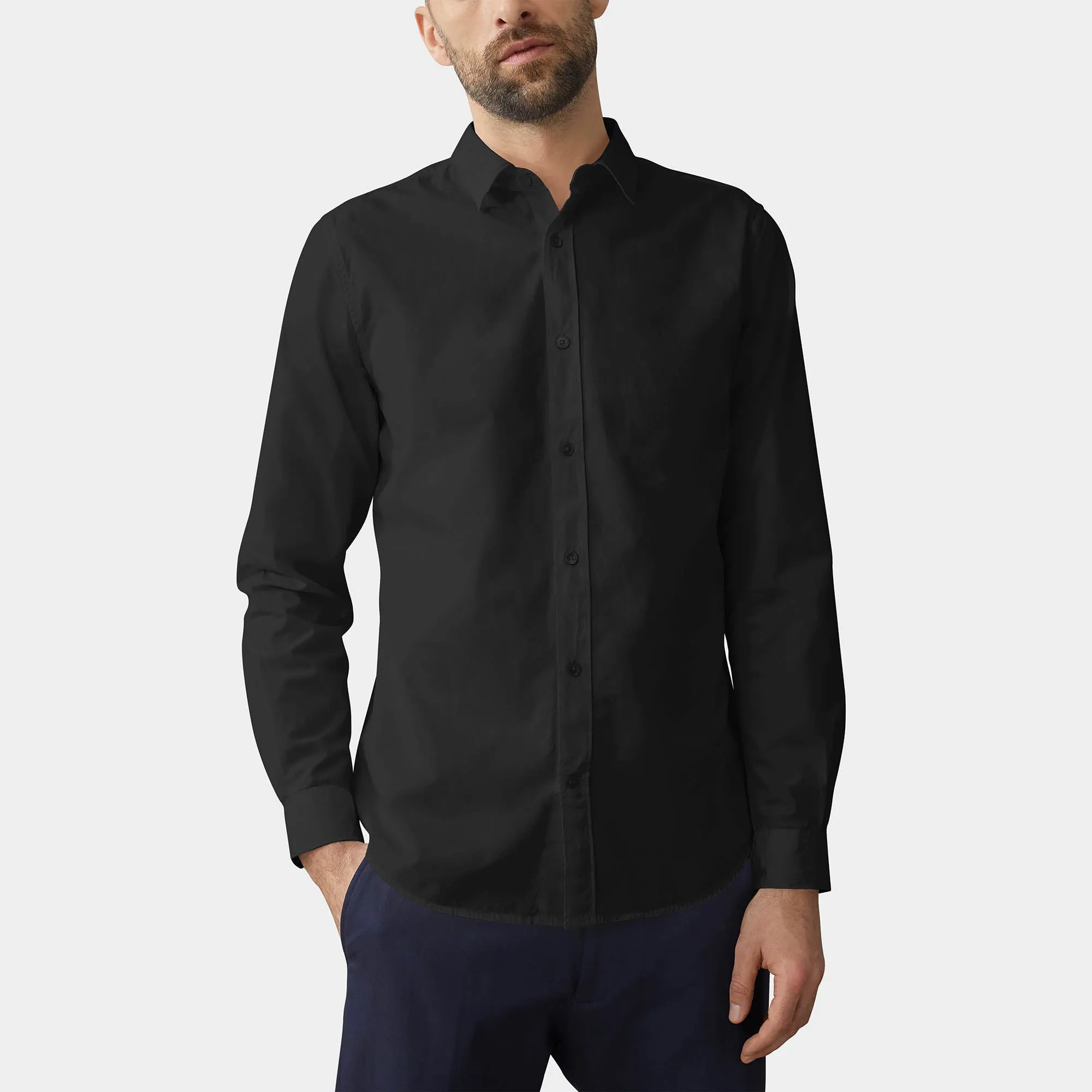 Men's Classic Dress Shirts Long Sleeve