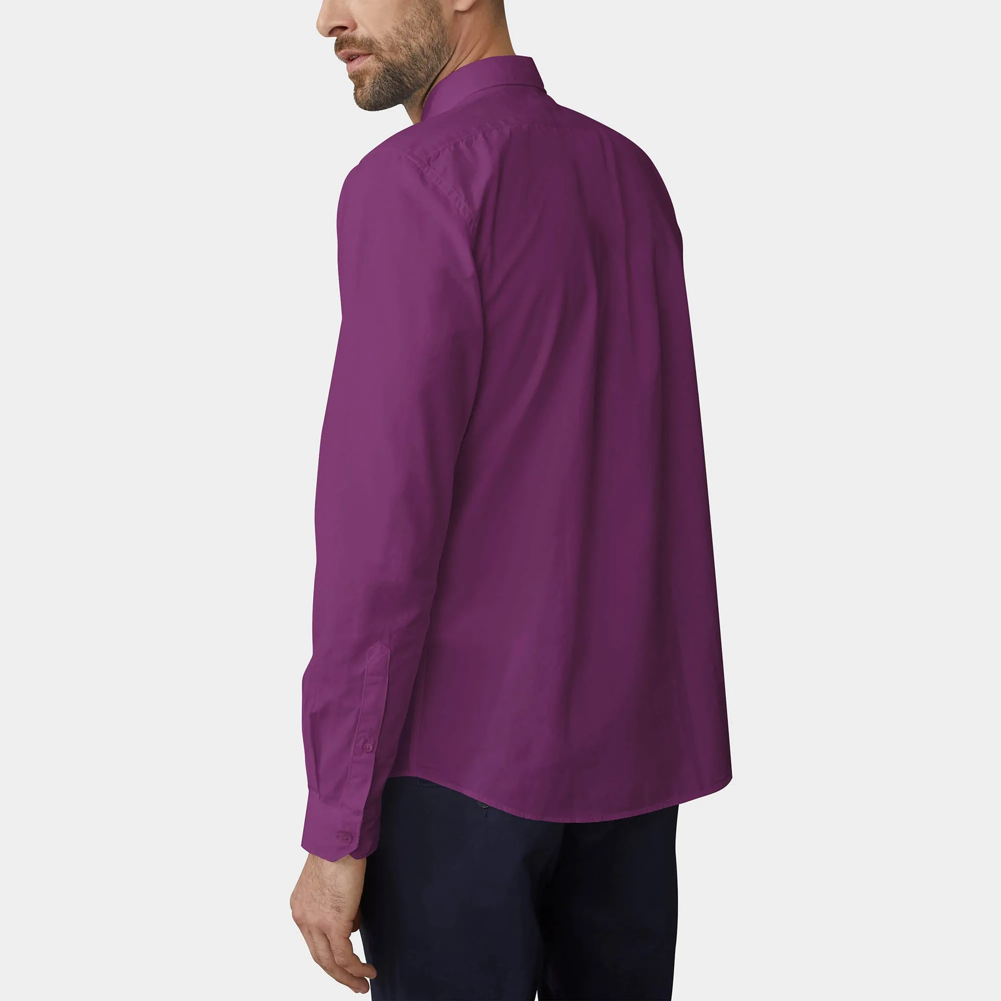 Men's Classic Dress Shirts Long Sleeve