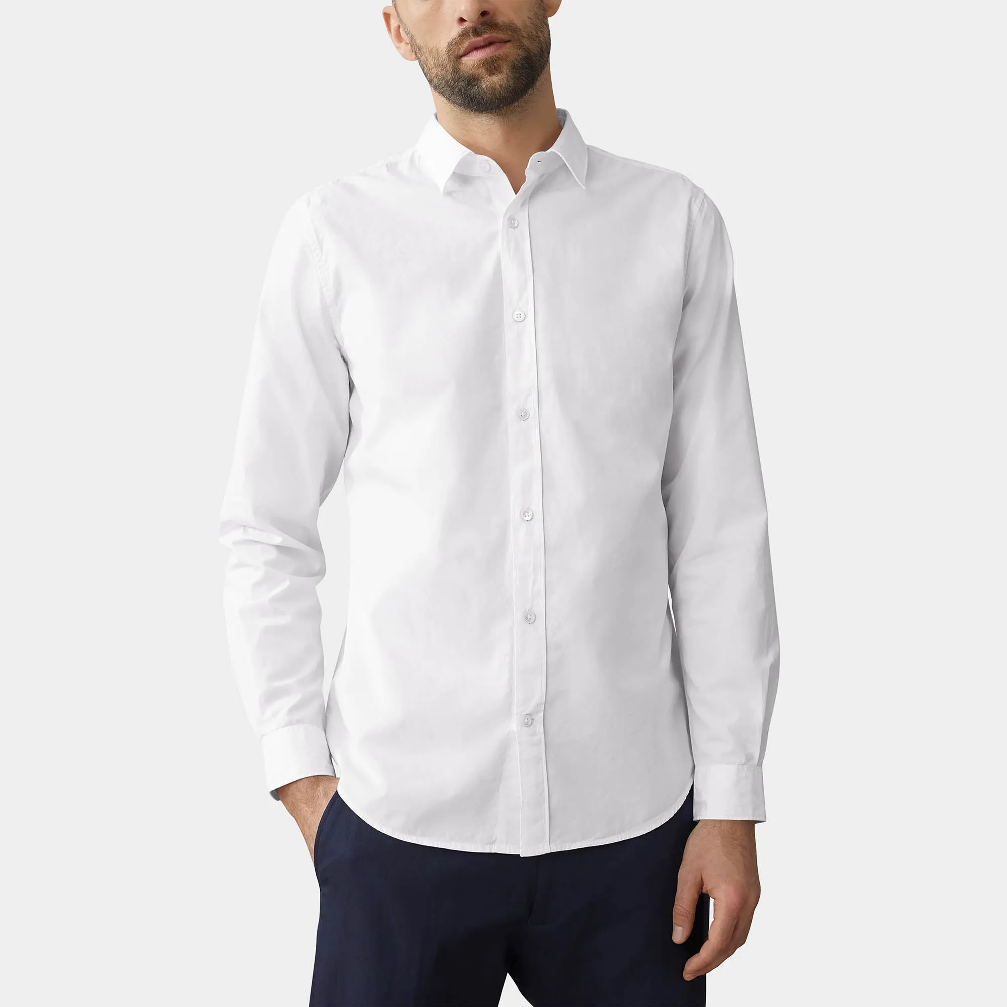 Men's Classic Dress Shirts Long Sleeve