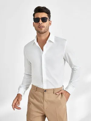 Men's Classic Dress Shirts Long Sleeve