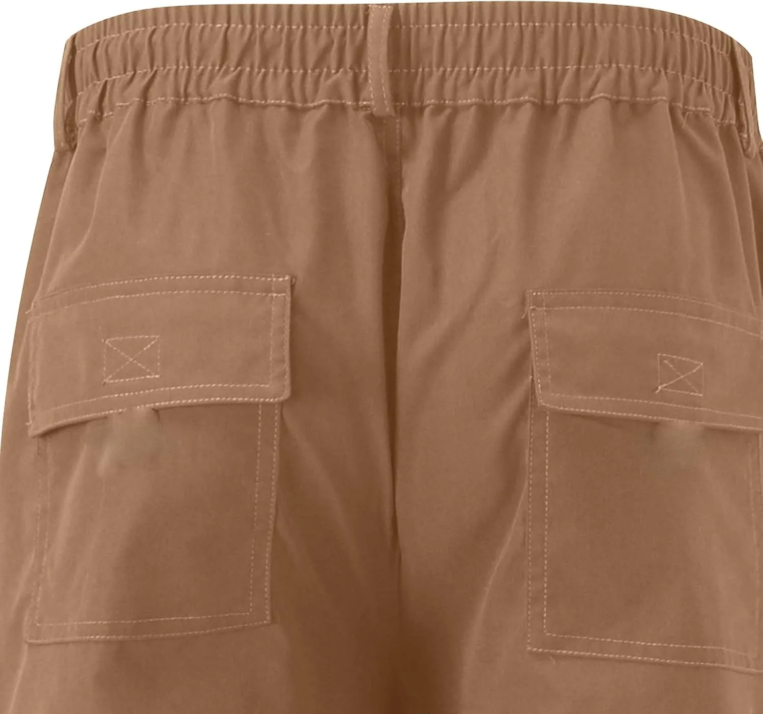 Men's Pant Casual Plus Size Joggers Gym Sweatpant Pockets Elasticated Stretch Waist Cargo Combat Work Pant