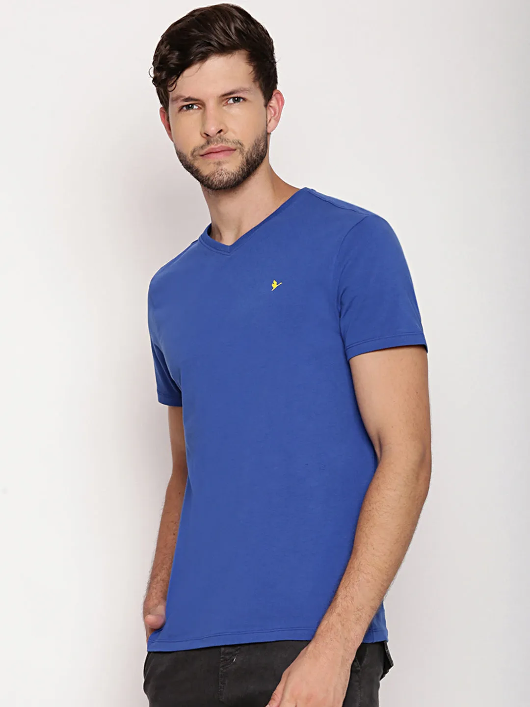 MENS PREMIUM COTTON HALF SLEEVE V NECK T-SHIRTS