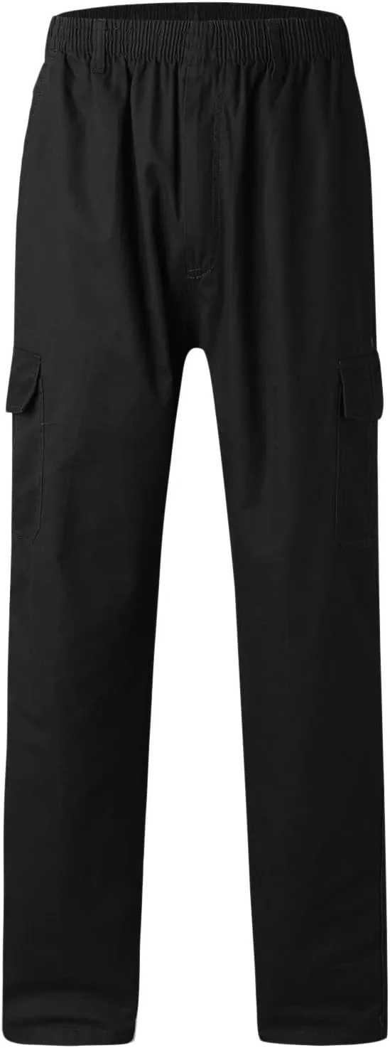 Mens Sweatpants with Pockets Big and Tall Trousers Men's Drawstring Waist Zipper Hem Corduroy Cargo Pants Men's Casual